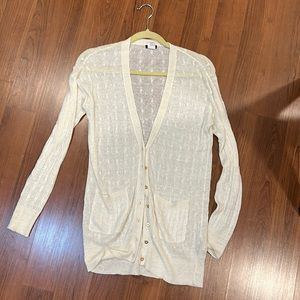 j crew linen cable cardigan